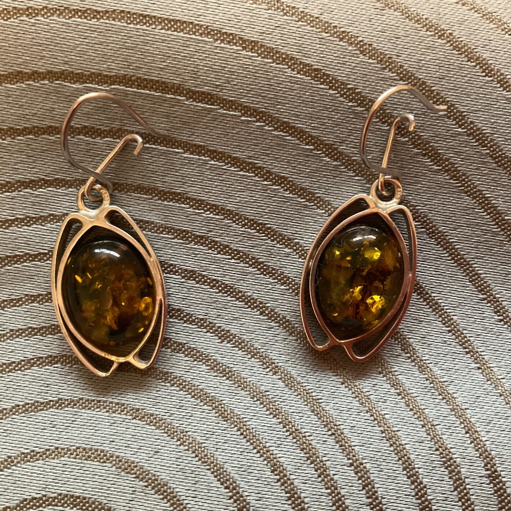 Vintage Amber Earrings